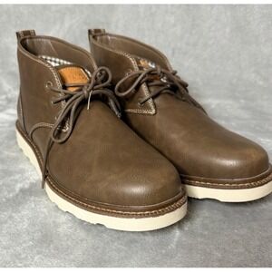 Buffalo David‎ Bitton Men's Metcalf Boots SZ 12 Brown Faux Leather
